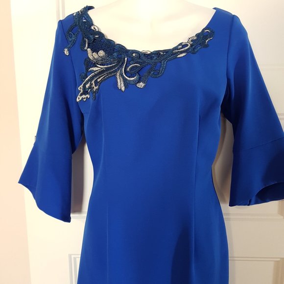 OLIMARA Blue Classic, Occasion Dress, Made in Spain, sz 6/8 - Picture 3 of 12